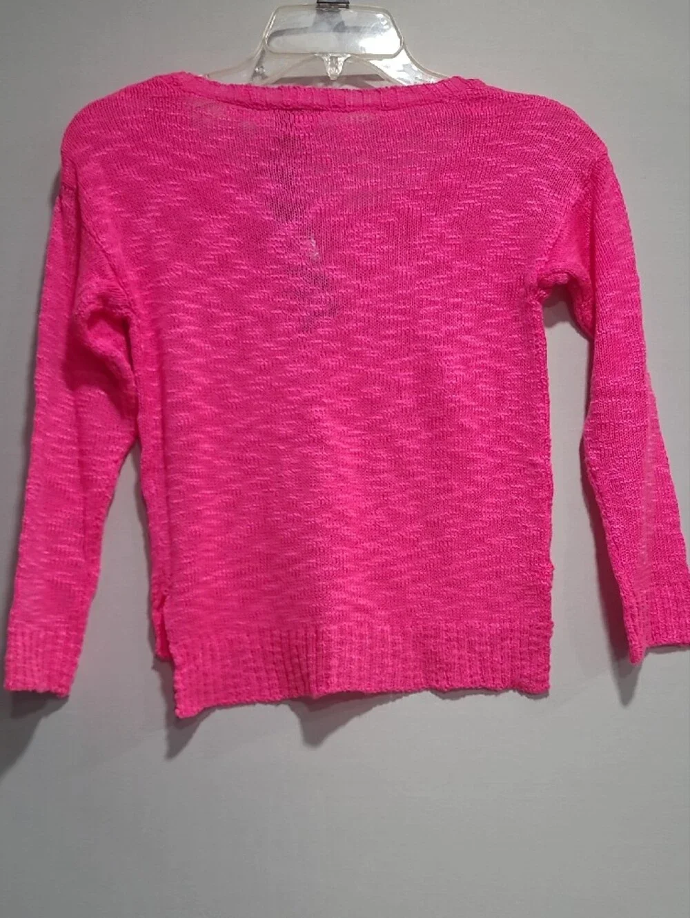 Heart N Crush Girls Bright Pink Anchor Knit Sweater - Sz M